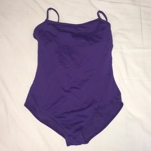 Braided Back Purple Camisole Leotard